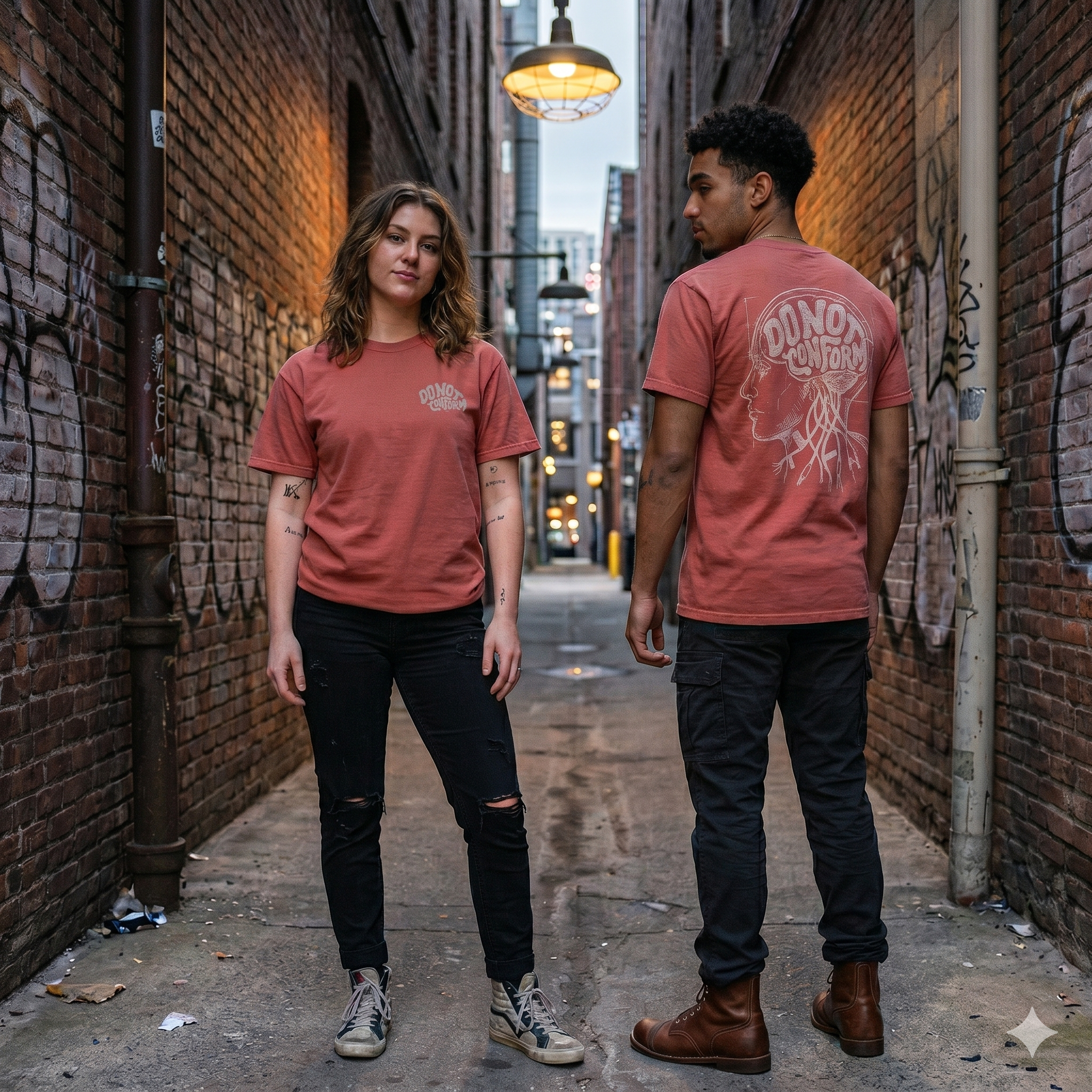 Do Not Conform Heavyweight T-Shirt Crimson