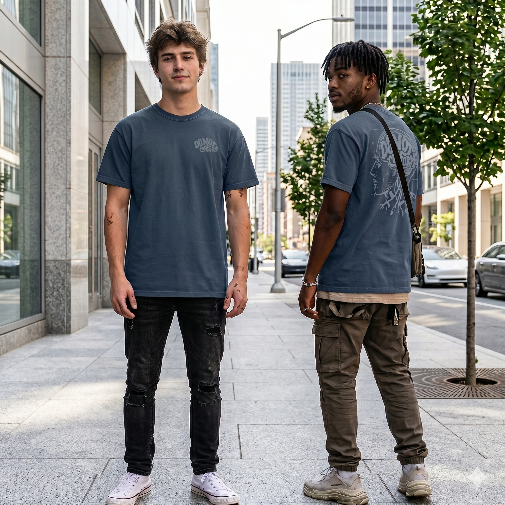 Do Not Conform Heavyweight T-Shirt Slate
